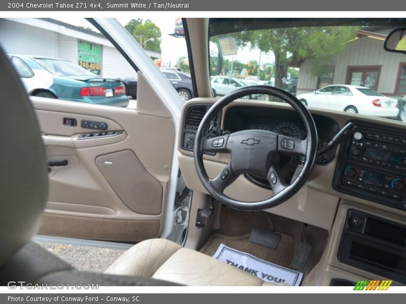 Summit White / Tan/Neutral 2004 Chevrolet Tahoe Z71 4x4