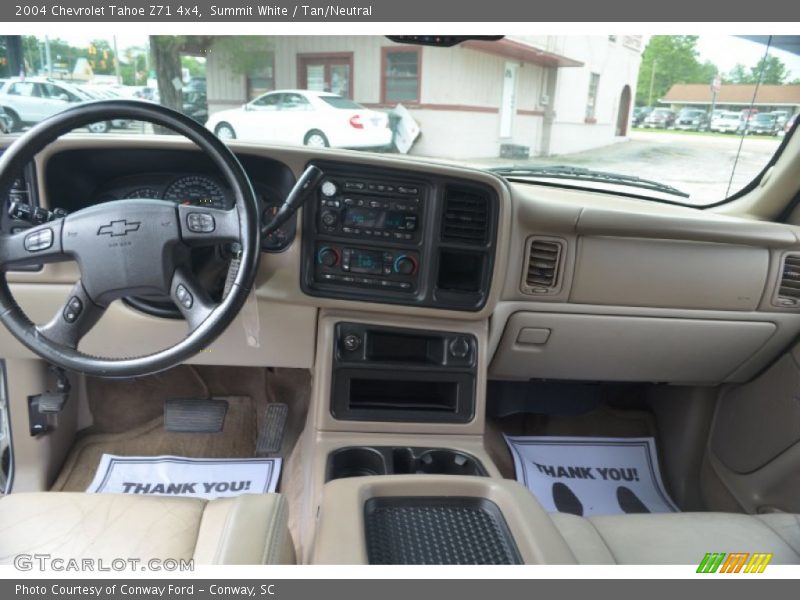Summit White / Tan/Neutral 2004 Chevrolet Tahoe Z71 4x4