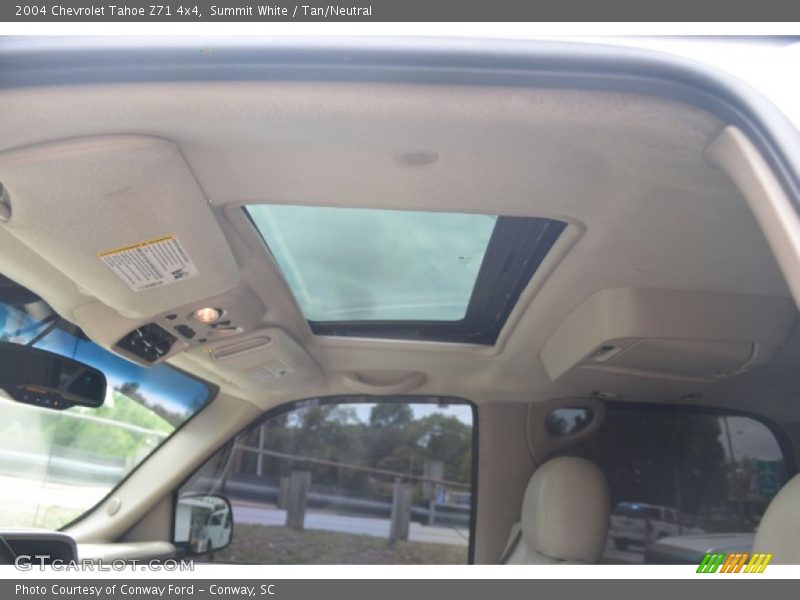 Summit White / Tan/Neutral 2004 Chevrolet Tahoe Z71 4x4