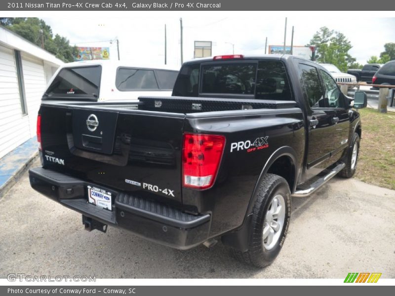 Galaxy Black / Pro 4X Charcoal 2011 Nissan Titan Pro-4X Crew Cab 4x4