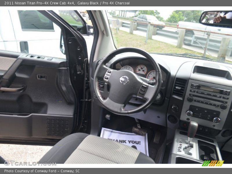 Galaxy Black / Pro 4X Charcoal 2011 Nissan Titan Pro-4X Crew Cab 4x4