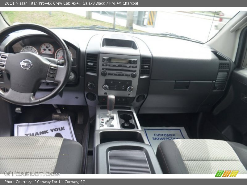 Galaxy Black / Pro 4X Charcoal 2011 Nissan Titan Pro-4X Crew Cab 4x4