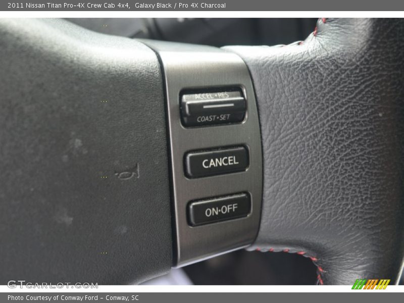 Galaxy Black / Pro 4X Charcoal 2011 Nissan Titan Pro-4X Crew Cab 4x4