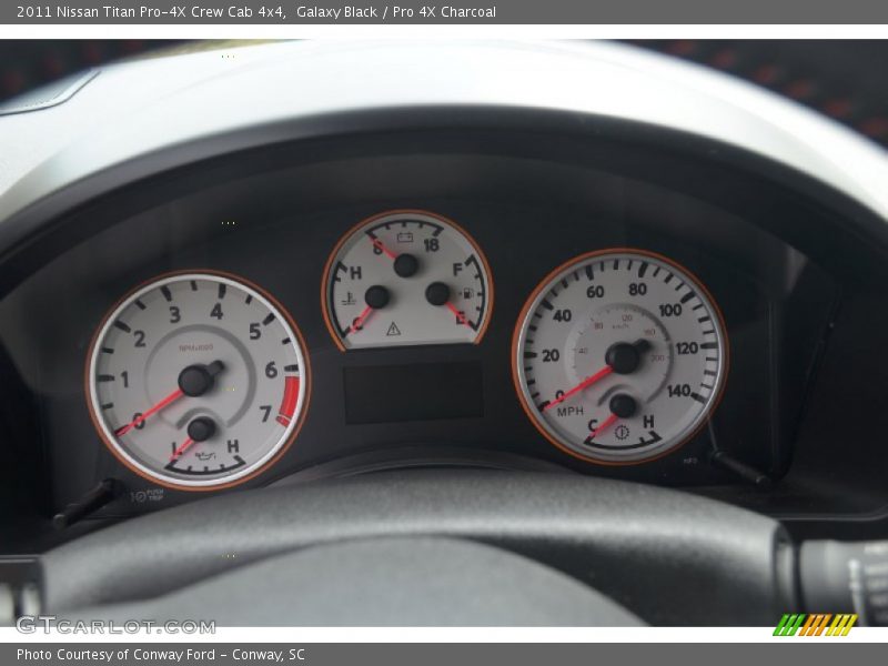 Galaxy Black / Pro 4X Charcoal 2011 Nissan Titan Pro-4X Crew Cab 4x4