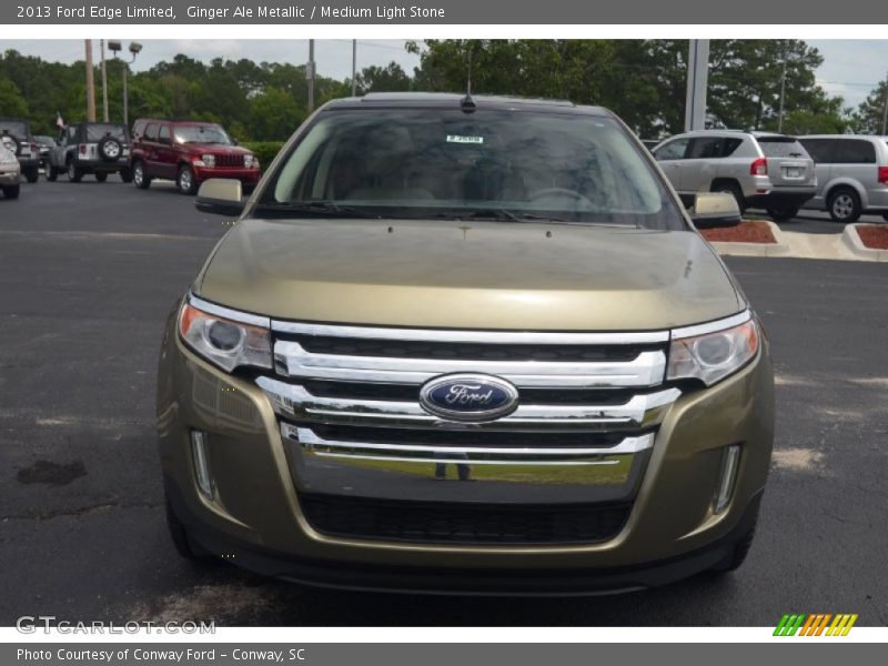 Ginger Ale Metallic / Medium Light Stone 2013 Ford Edge Limited