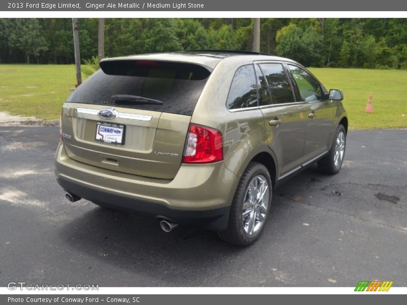 Ginger Ale Metallic / Medium Light Stone 2013 Ford Edge Limited