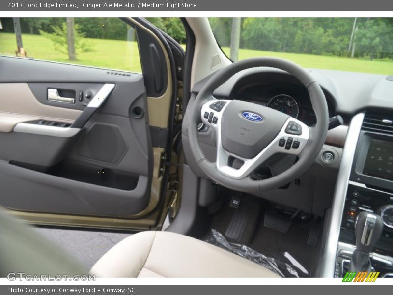 Ginger Ale Metallic / Medium Light Stone 2013 Ford Edge Limited