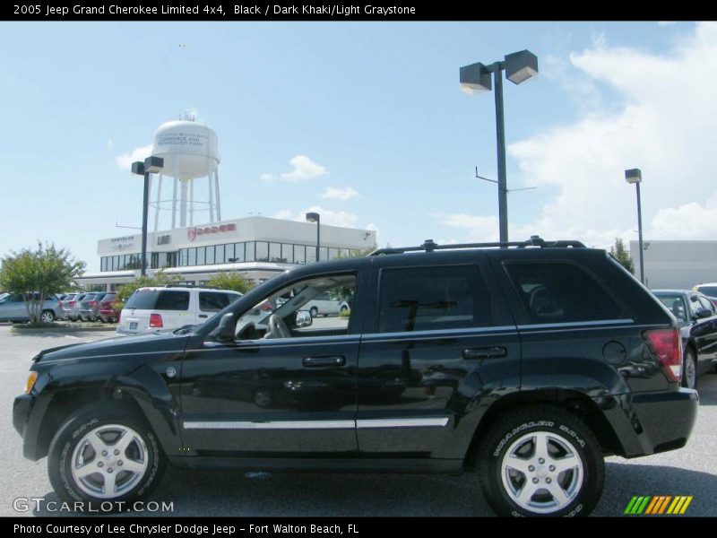 Black / Dark Khaki/Light Graystone 2005 Jeep Grand Cherokee Limited 4x4