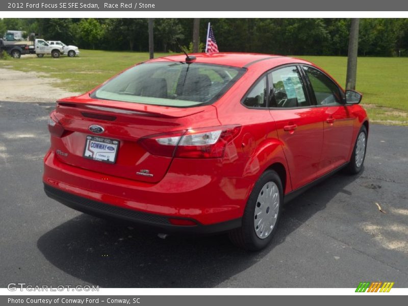 Race Red / Stone 2012 Ford Focus SE SFE Sedan