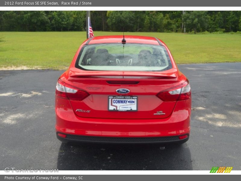 Race Red / Stone 2012 Ford Focus SE SFE Sedan