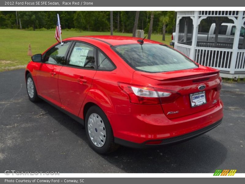 Race Red / Stone 2012 Ford Focus SE SFE Sedan