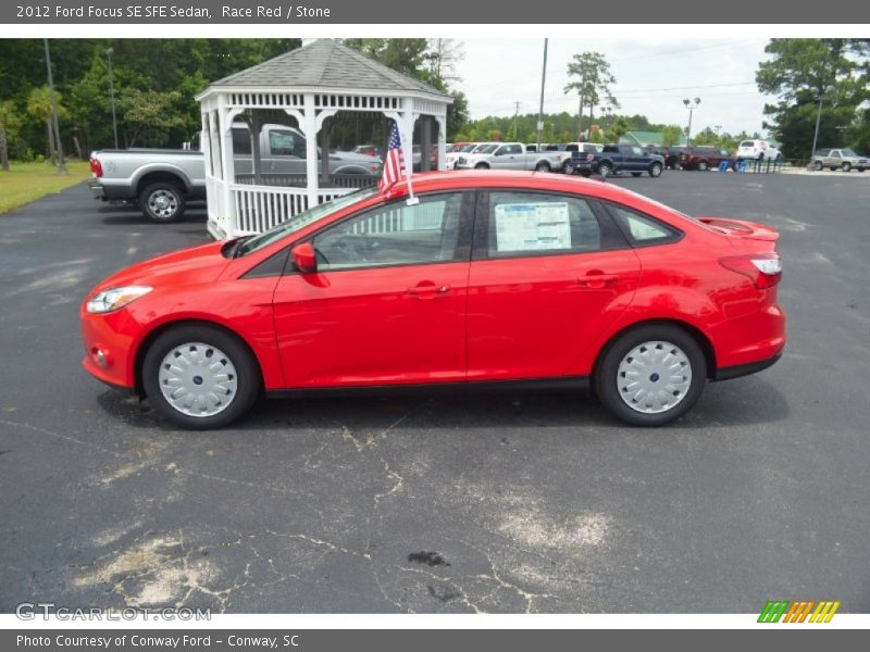 Race Red / Stone 2012 Ford Focus SE SFE Sedan