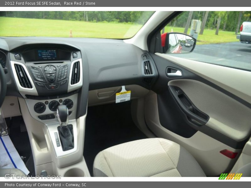 Race Red / Stone 2012 Ford Focus SE SFE Sedan