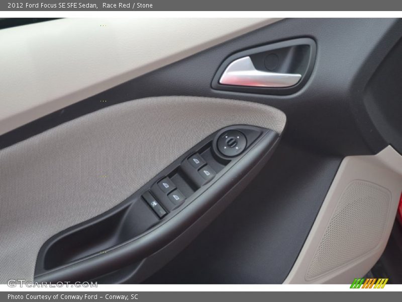 Race Red / Stone 2012 Ford Focus SE SFE Sedan