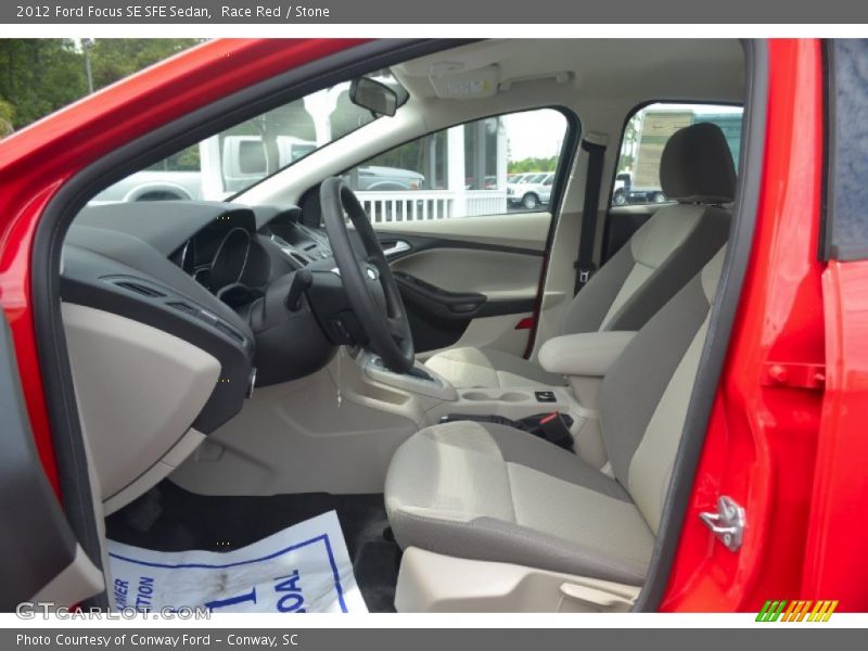 Race Red / Stone 2012 Ford Focus SE SFE Sedan