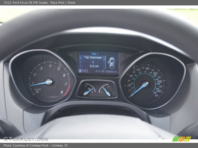 Race Red / Stone 2012 Ford Focus SE SFE Sedan