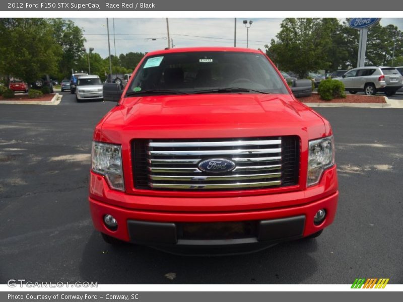 Race Red / Black 2012 Ford F150 STX SuperCab