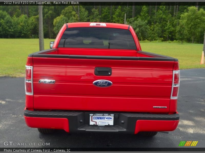 Race Red / Black 2012 Ford F150 STX SuperCab