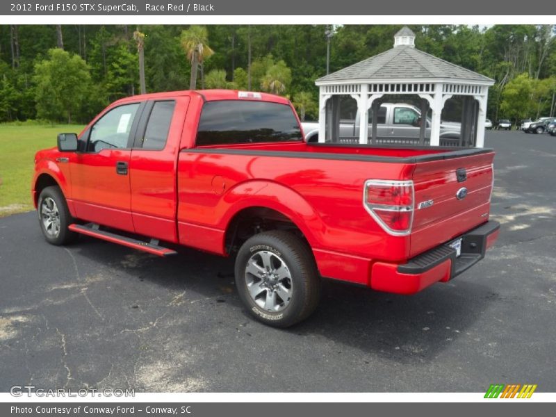 Race Red / Black 2012 Ford F150 STX SuperCab