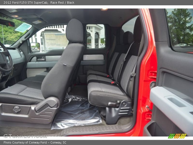 Race Red / Black 2012 Ford F150 STX SuperCab