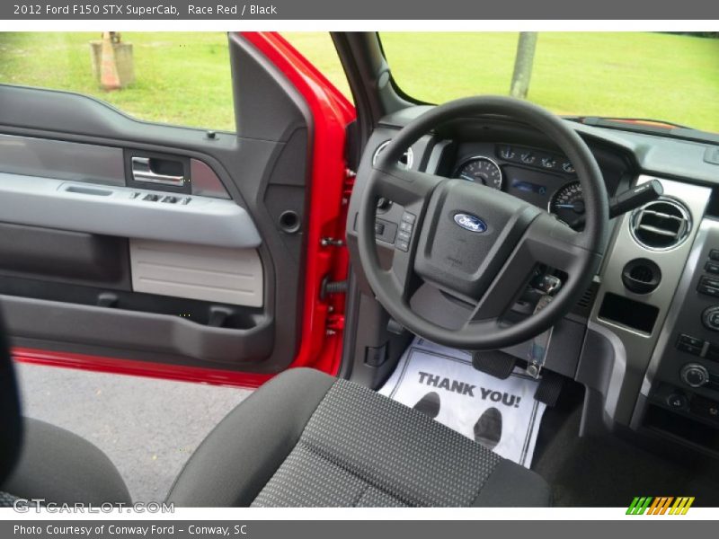 Race Red / Black 2012 Ford F150 STX SuperCab
