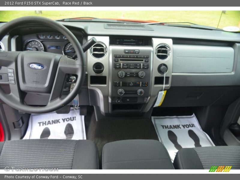 Race Red / Black 2012 Ford F150 STX SuperCab