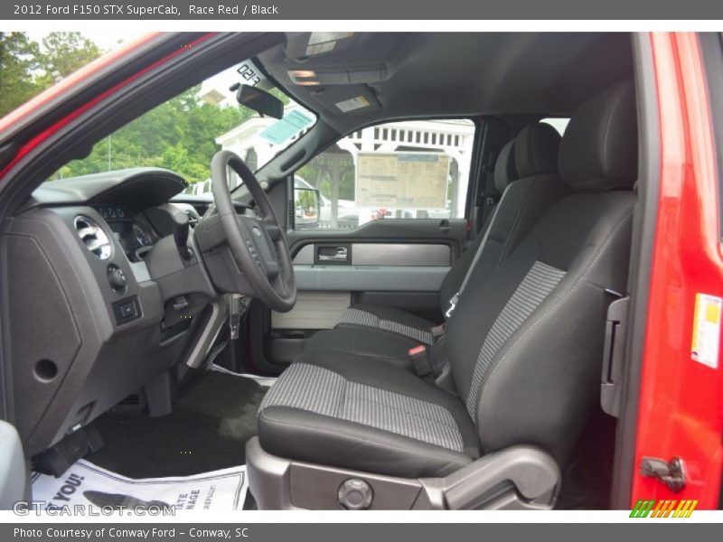 Race Red / Black 2012 Ford F150 STX SuperCab