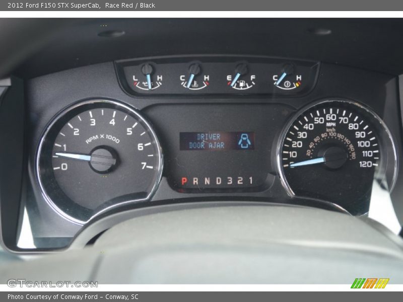 Race Red / Black 2012 Ford F150 STX SuperCab