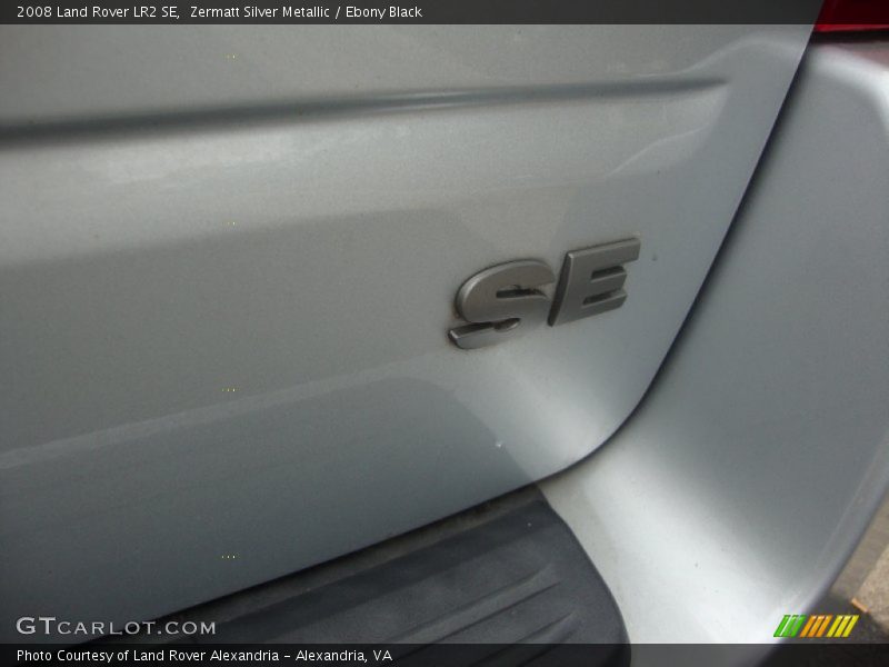 Zermatt Silver Metallic / Ebony Black 2008 Land Rover LR2 SE