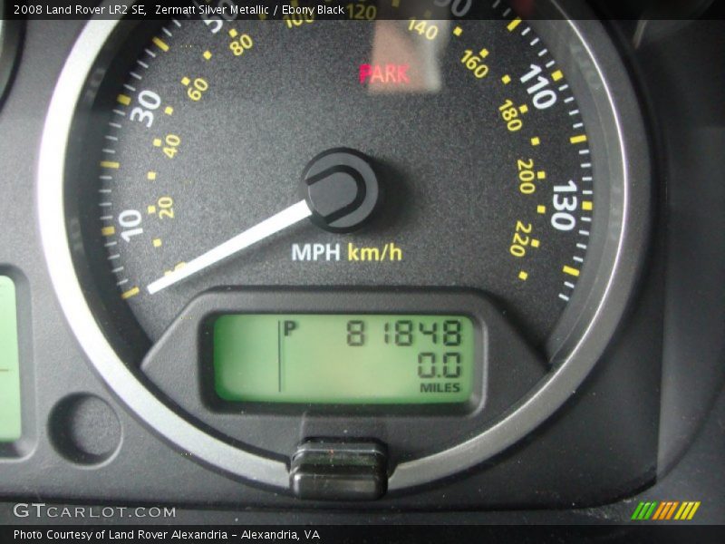 Zermatt Silver Metallic / Ebony Black 2008 Land Rover LR2 SE