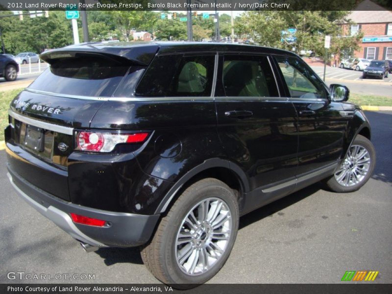 Barolo Black Premium Metallic / Ivory/Dark Cherry 2012 Land Rover Range Rover Evoque Prestige