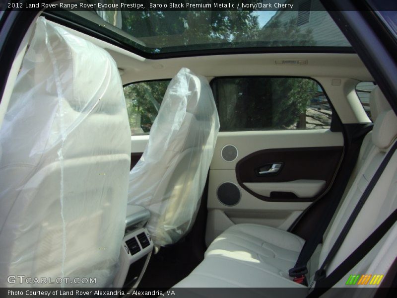 Barolo Black Premium Metallic / Ivory/Dark Cherry 2012 Land Rover Range Rover Evoque Prestige