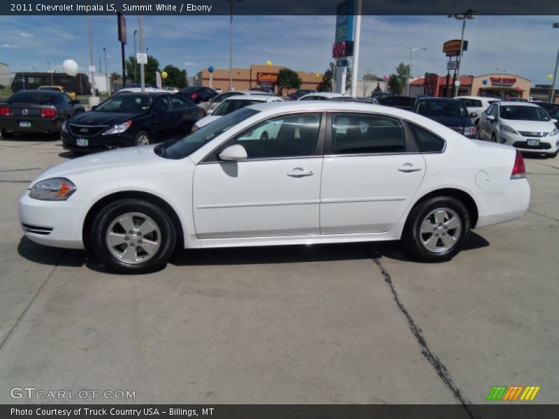 Summit White / Ebony 2011 Chevrolet Impala LS