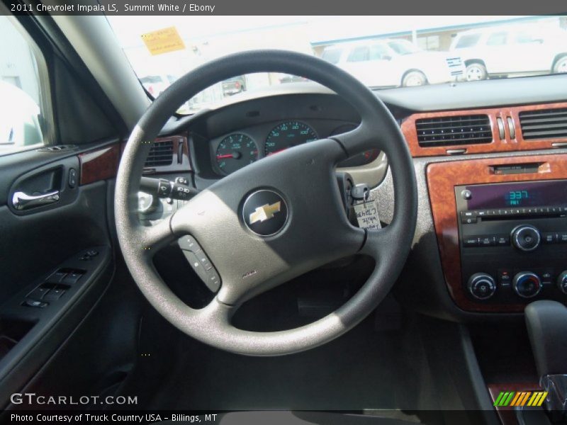 Summit White / Ebony 2011 Chevrolet Impala LS