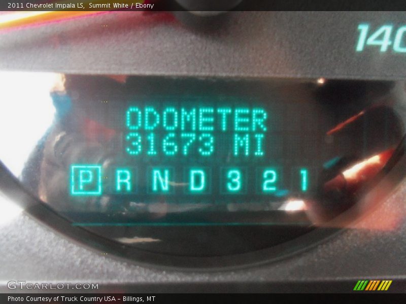 Summit White / Ebony 2011 Chevrolet Impala LS