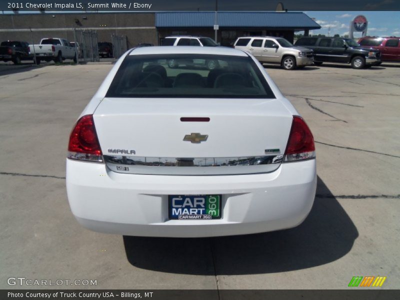 Summit White / Ebony 2011 Chevrolet Impala LS