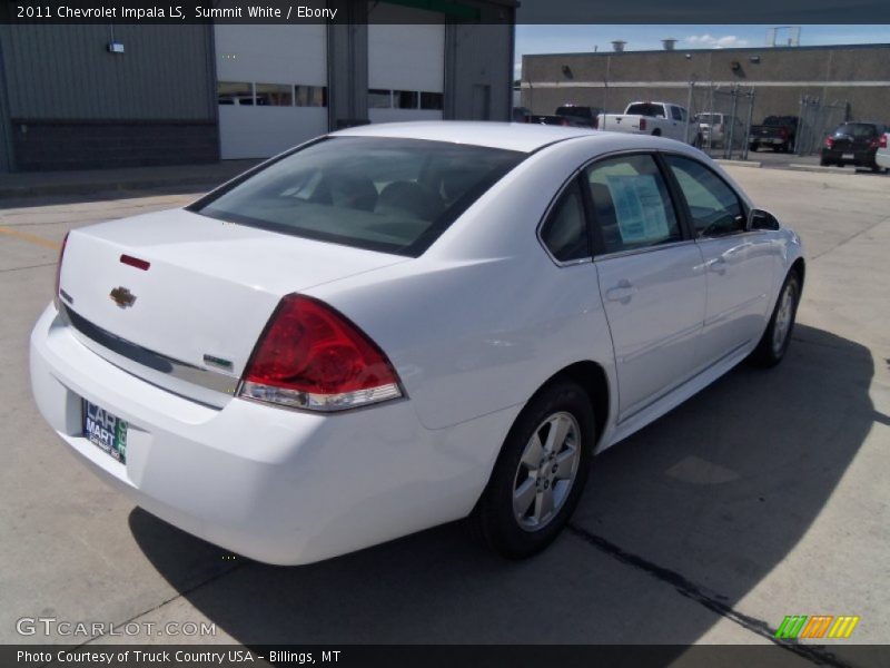 Summit White / Ebony 2011 Chevrolet Impala LS