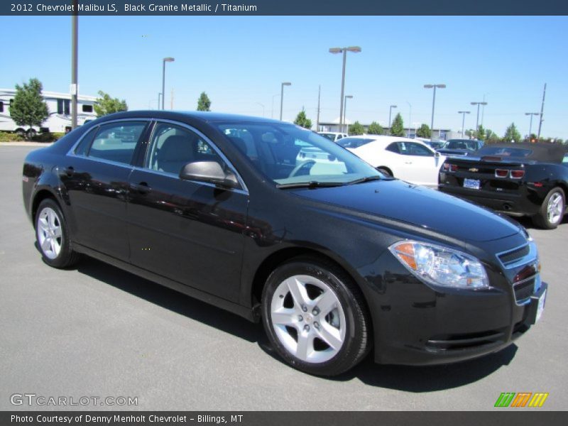 Black Granite Metallic / Titanium 2012 Chevrolet Malibu LS
