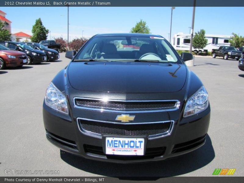 Black Granite Metallic / Titanium 2012 Chevrolet Malibu LS