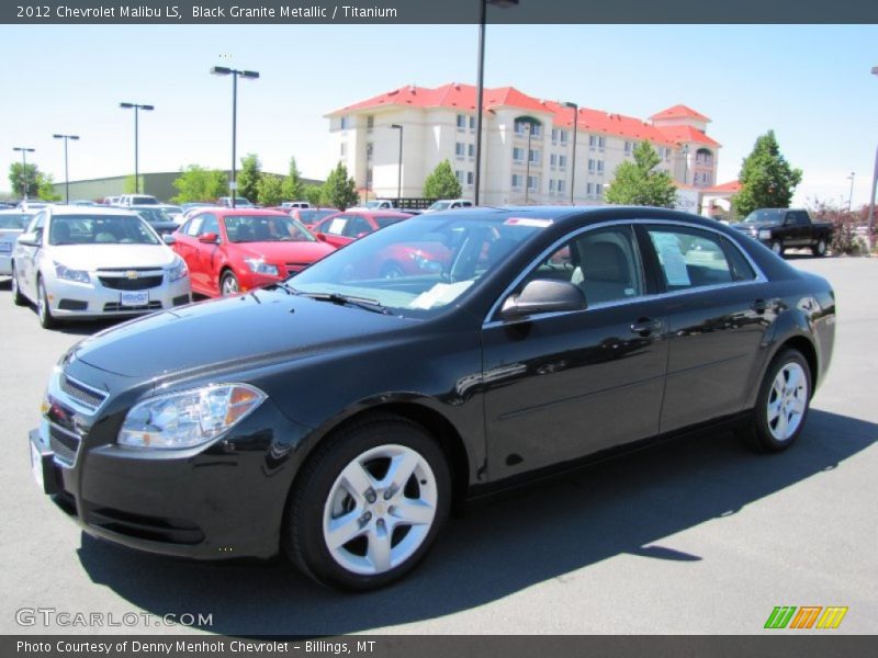 Black Granite Metallic / Titanium 2012 Chevrolet Malibu LS