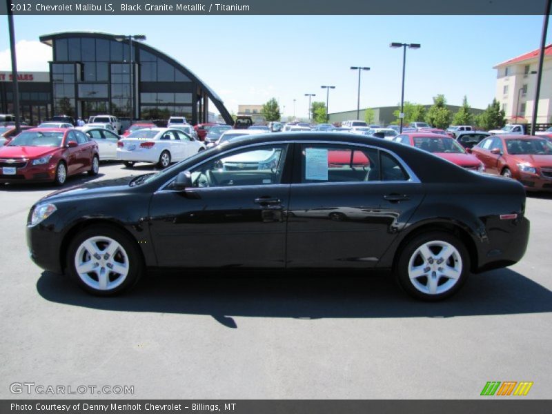 Black Granite Metallic / Titanium 2012 Chevrolet Malibu LS