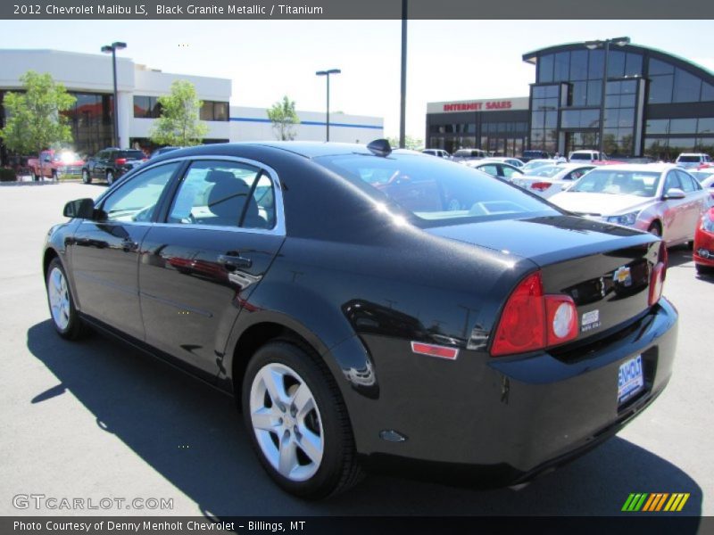 Black Granite Metallic / Titanium 2012 Chevrolet Malibu LS