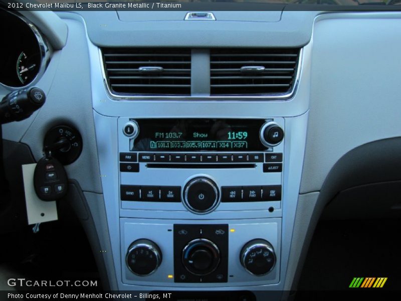 Black Granite Metallic / Titanium 2012 Chevrolet Malibu LS