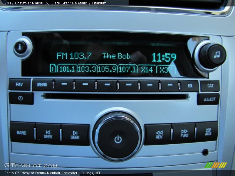 Black Granite Metallic / Titanium 2012 Chevrolet Malibu LS