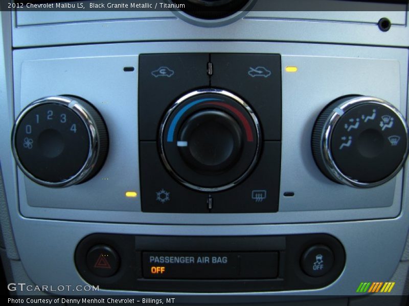 Black Granite Metallic / Titanium 2012 Chevrolet Malibu LS
