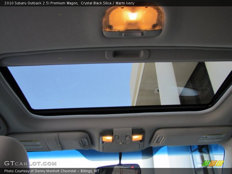 Crystal Black Silica / Warm Ivory 2010 Subaru Outback 2.5i Premium Wagon
