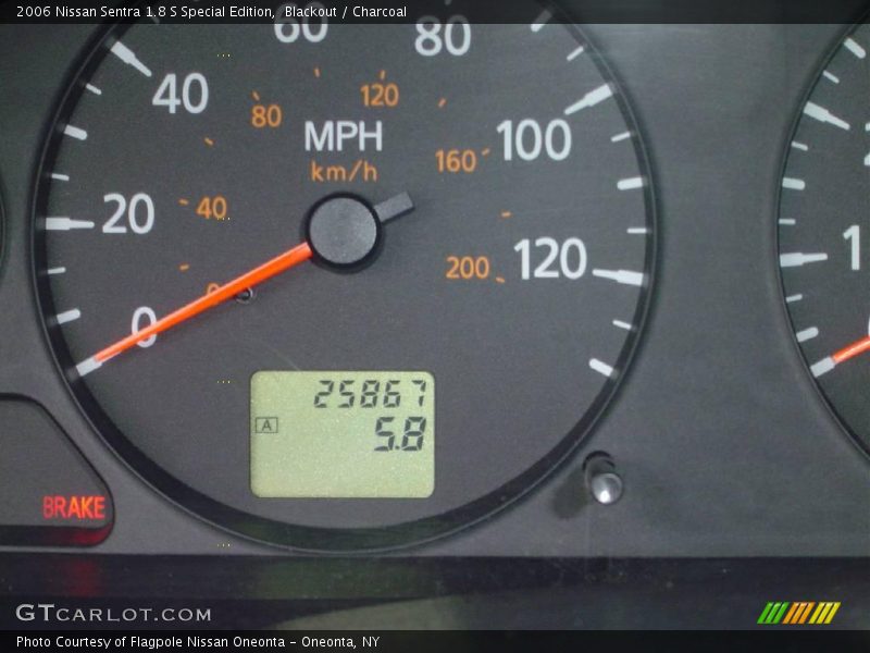 Blackout / Charcoal 2006 Nissan Sentra 1.8 S Special Edition