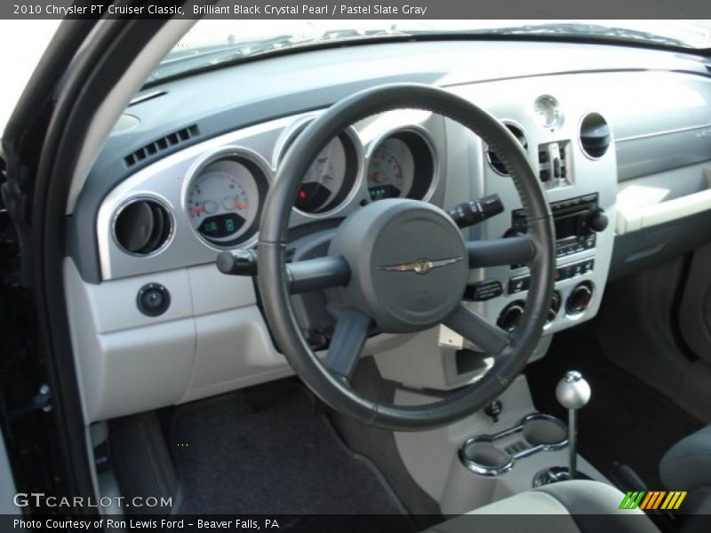 Brilliant Black Crystal Pearl / Pastel Slate Gray 2010 Chrysler PT Cruiser Classic