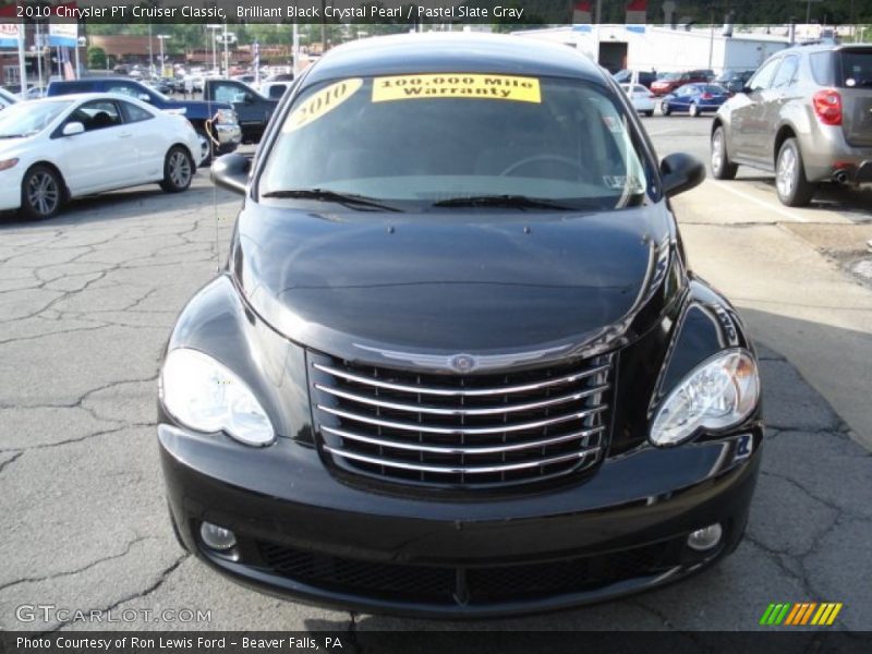 Brilliant Black Crystal Pearl / Pastel Slate Gray 2010 Chrysler PT Cruiser Classic