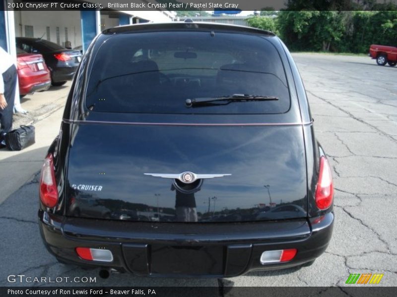 Brilliant Black Crystal Pearl / Pastel Slate Gray 2010 Chrysler PT Cruiser Classic